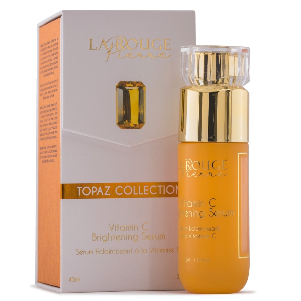 NIB LA ROUGE PIERRE TOPAZ COLLECTION VITAMIN C BRIGHTENING SERUM $1395 Retail!